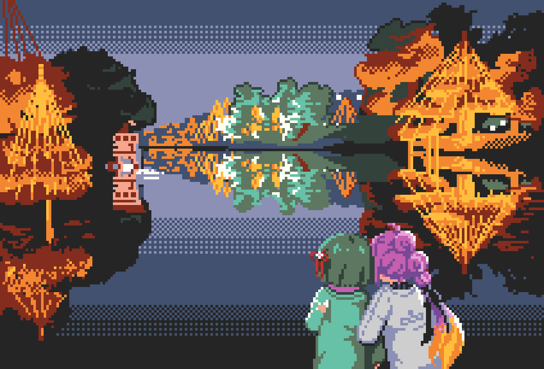 2girls, ahoge, anyoji_hime, anyoji_hime_(winter_casual), black_ribbon, blonde_hair, blunt_ends, bob_cut