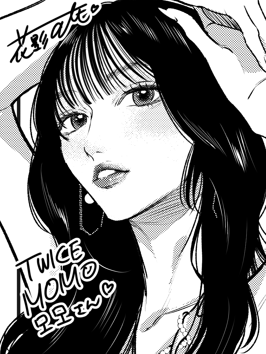 1girl, alt_o_ekaki, animification, collarbone, earrings, greyscale, hands_on_own_head, head_tilt