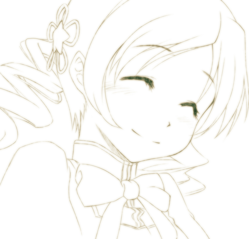 10s, 1girl, ^_^, closed_eyes, dancho_(danch), drill_hair, female_focus, highres