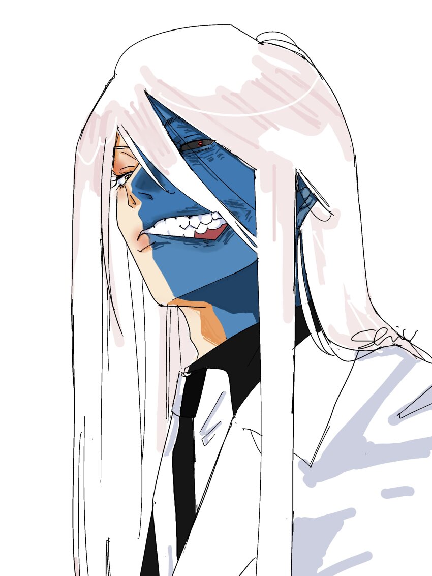 1boy, absolute_batman, absolute_dc, absurdres, aratashibuya, black_sclera, black_shirt, colored_sclera