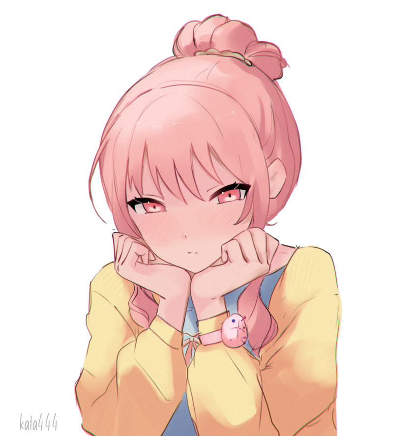 1other, 25-ji_nightcord_de._(project_sekai), akiyama_mizuki, blush, cardigan, commentary, hair_ornament, highres