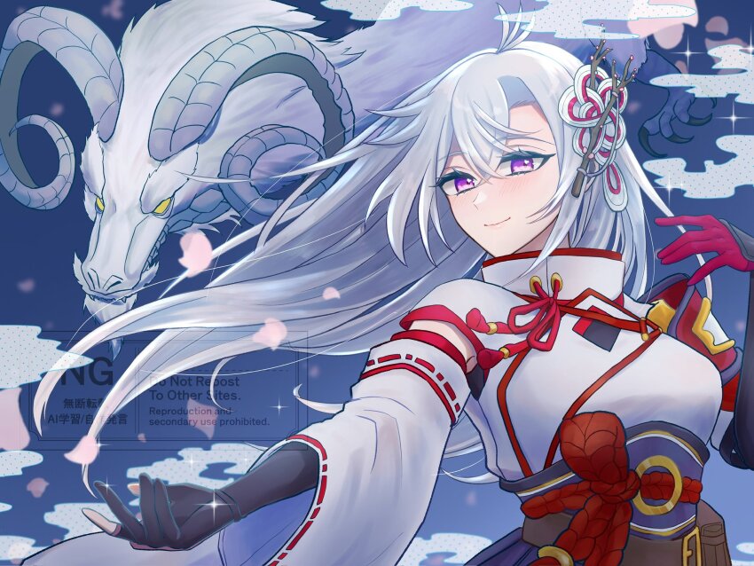 1boy, 1girl, armor, commentary_request, hair_between_eyes, highres, japanese_armor, japanese_clothes