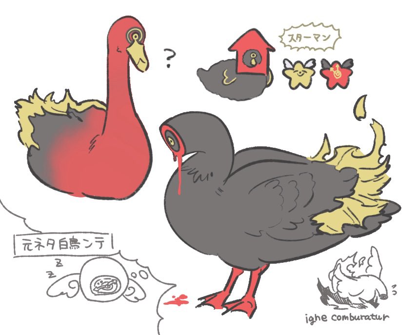 ?, animalization, bird, clock, cuckoo_clock, dante_(limbus_company), duck, fiery_wings