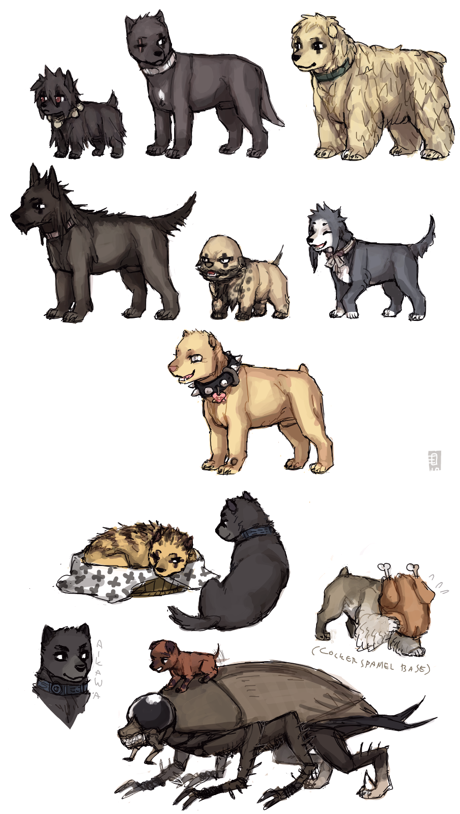 aikawa_(dorohedoro), aikawa_you, animalization, bug, character_request, chota, cockroach, collar