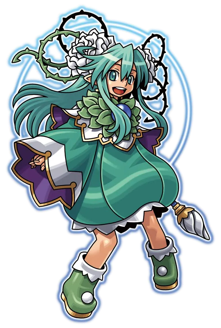 1girl, ankle_boots, boots, capelet, dress, energy_ring, flower, gold_trim