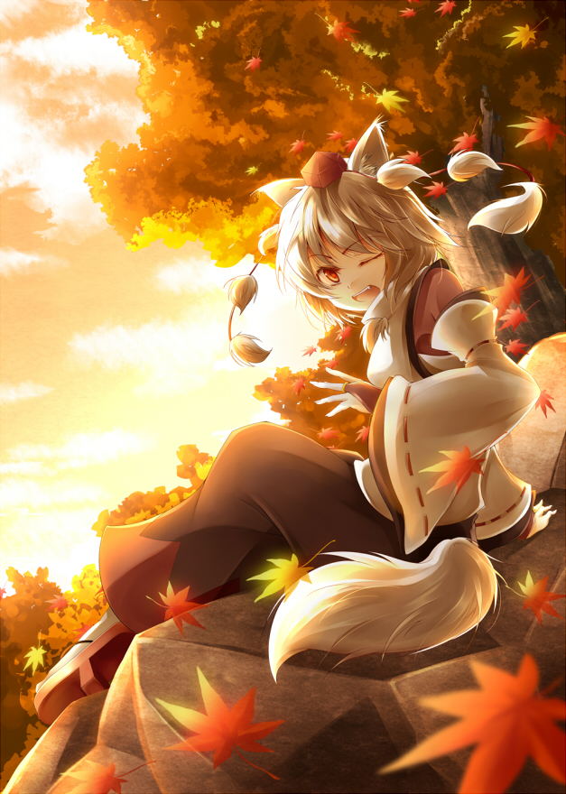 1girl, animal_ears, bare_shoulders, bridal_gauntlets, clog_sandals, detached_sleeves, female_focus, hat