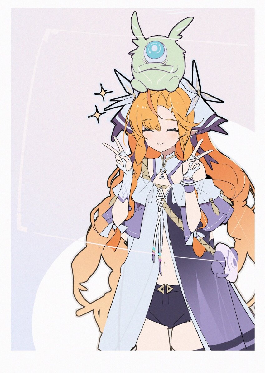 1girl, asymmetrical_gloves, braid, braided_sidelocks, bridal_gauntlets, closed_eyes, closed_mouth, commentary