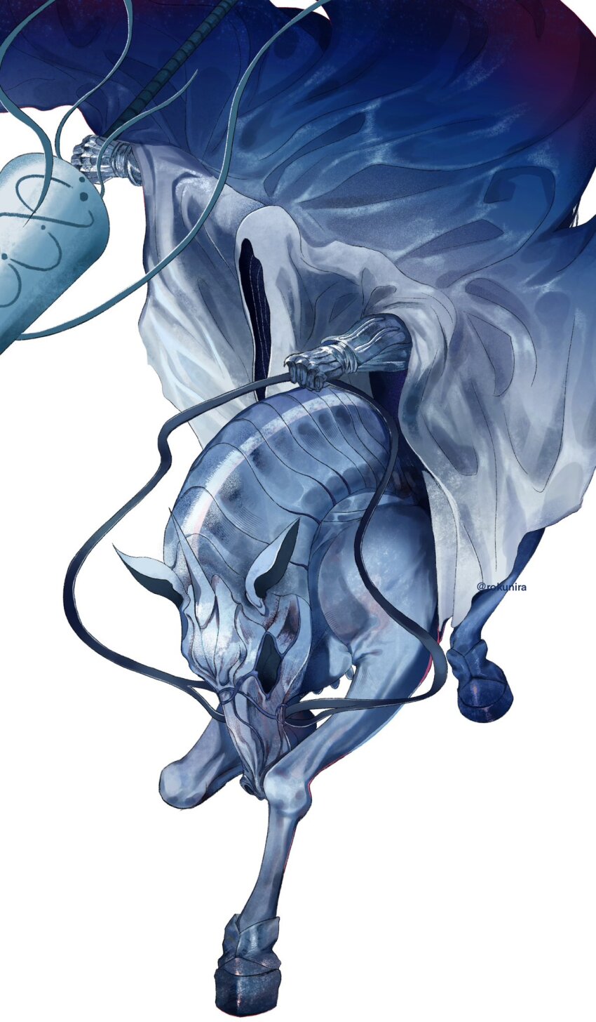 1other, armor, barding, cloak, fate/strange_fake, fate_(series), highres, holding