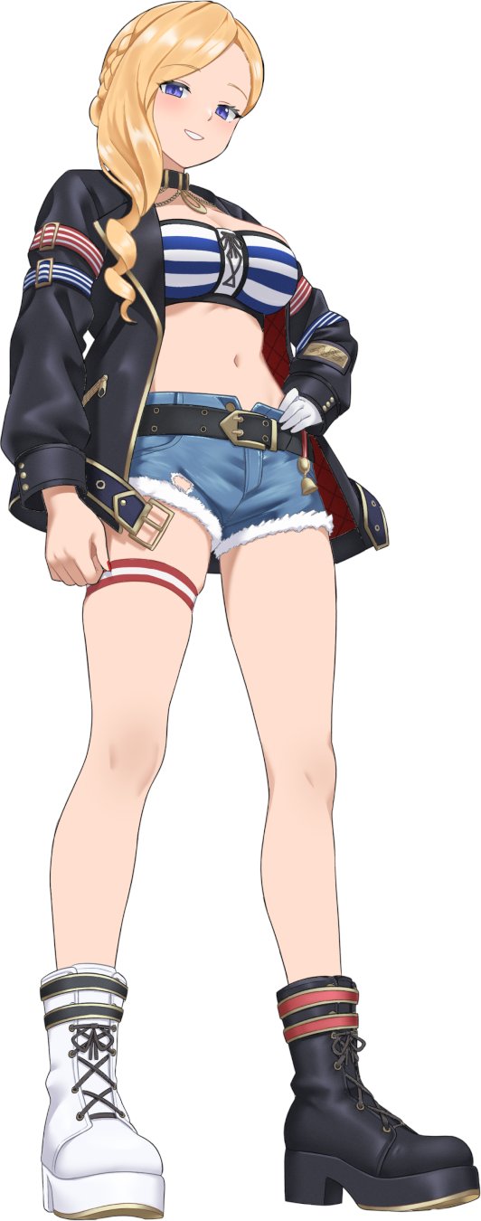 1girl, ankle_boots, asymmetrical_footwear, azur_lane, belt, black_belt, black_boots, black_jacket