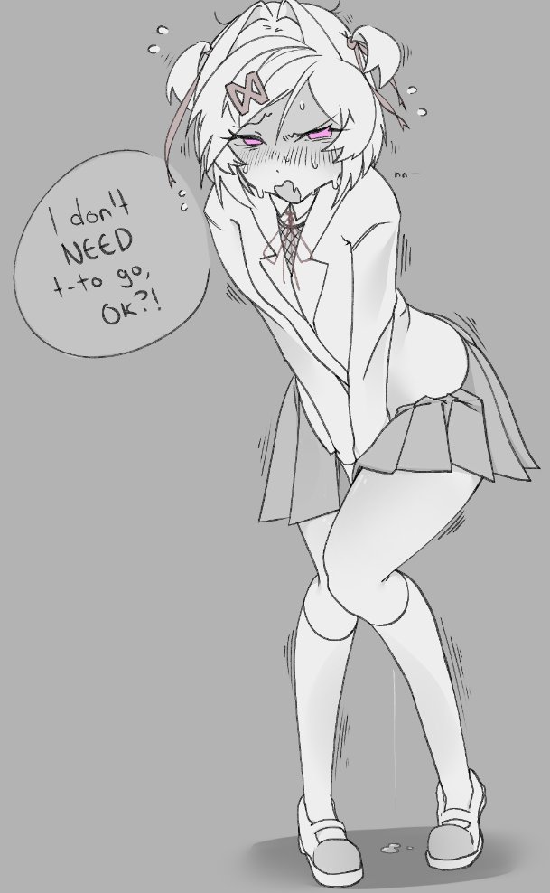 1girl, :o, bent_over, between_legs, blazer, blush, bob_cut, bow