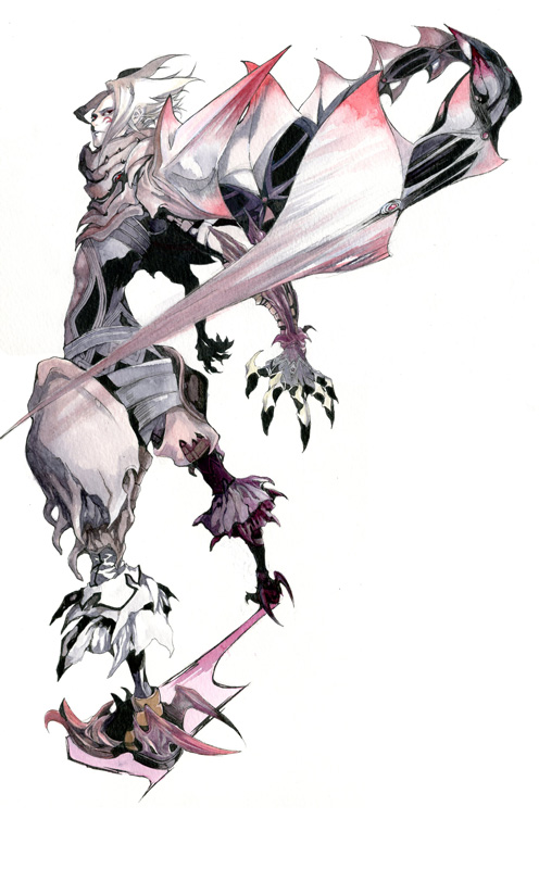 .hack//, .hack//cell, 1boy, armor, bad_id, clawed_gauntlets, commentary_request, floating_hair