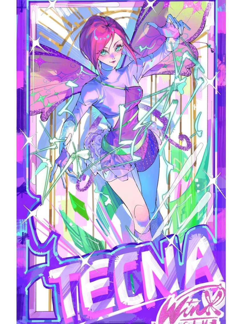 1girl, aqua_eyes, believix, bob_cut, border, character_name, closed_mouth, commentary