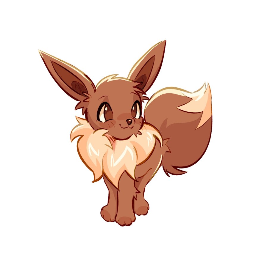 brown_eyes, brown_fur, eevee, gen_1_pokemon, highres, izzypaw, nintendo, no_humans