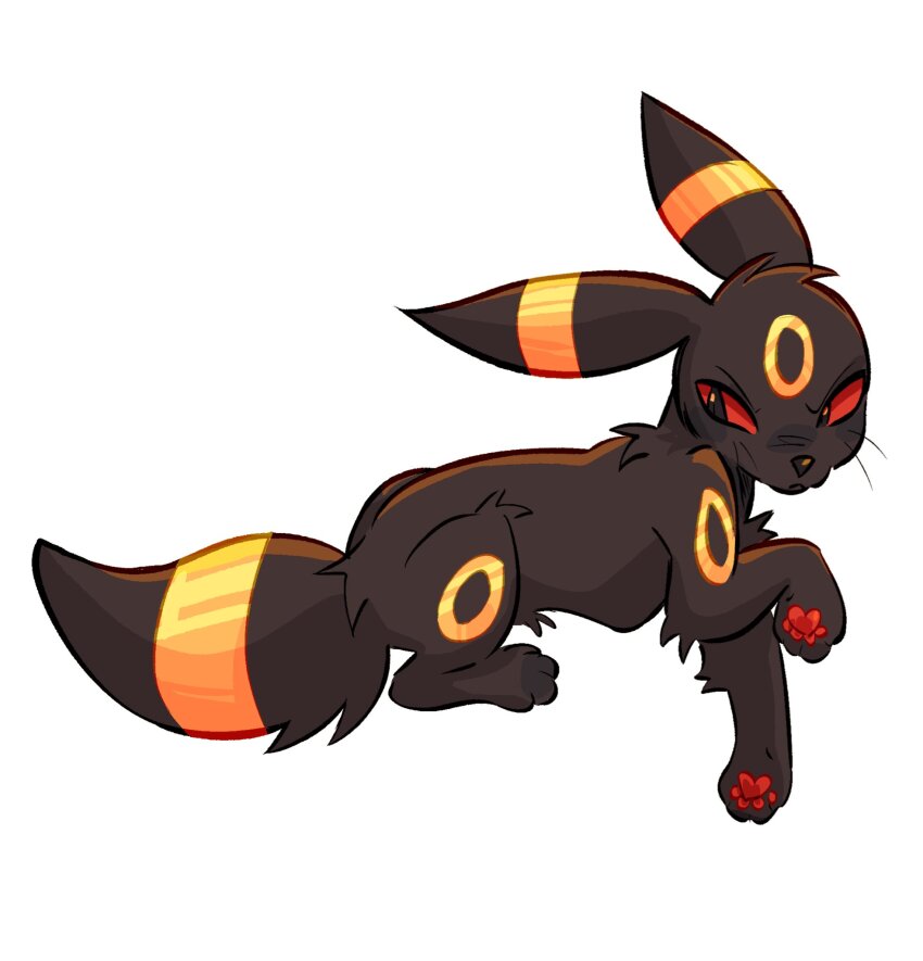 black_fur, commentary, english_commentary, gen_2_pokemon, highres, izzypaw, looking_to_the_side, nintendo