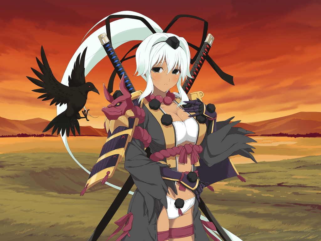 1girl, absurdly_long_hair, armor, beads, bird, black_eyes, black_gauntlets, black_ribbon