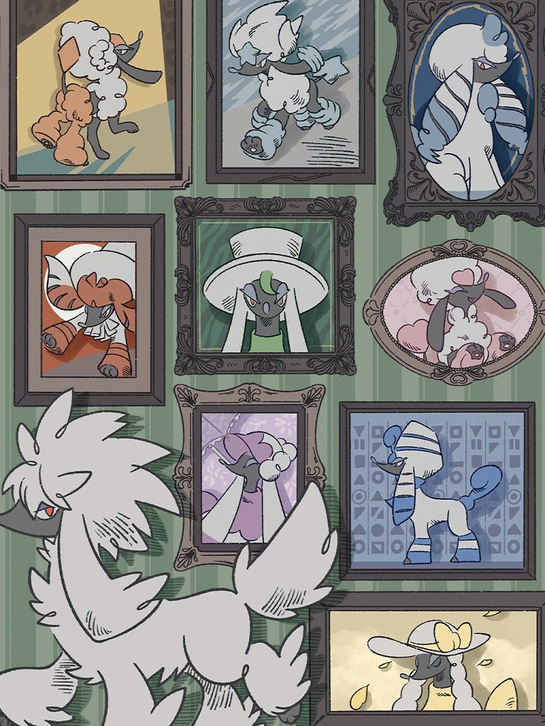 animal_focus, artist_request, furfrou, furfrou_(dandy), furfrou_(debutante), furfrou_(diamond), furfrou_(heart), furfrou_(kabuki)