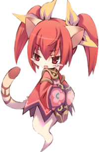 1girl, animal_ears, blush_stickers, bow, cat_ears, cat_girl, cat_tail, emil_chronicle_online