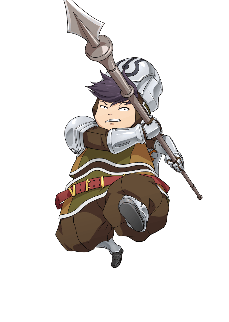 1boy, armor, armored_boots, artist_request, belt, black_hair, boccos_(tales), boots