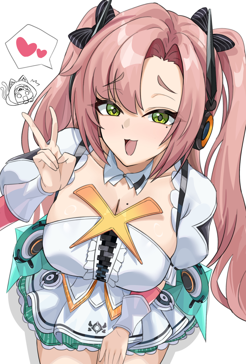 1girl, absurdres, aria_(zenless_zone_zero), aria_(zenless_zone_zero)_(cosplay), breasts, center_frills, cleavage, collarbone