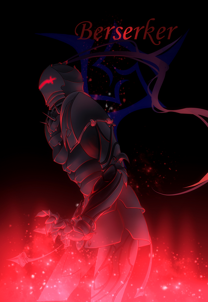 1boy, armor, berserker_(fate/zero), command_spell, fate/stay_night, fate/zero, fate_(series), full_armor, helmet, kino_666, knight, male_focus, solo