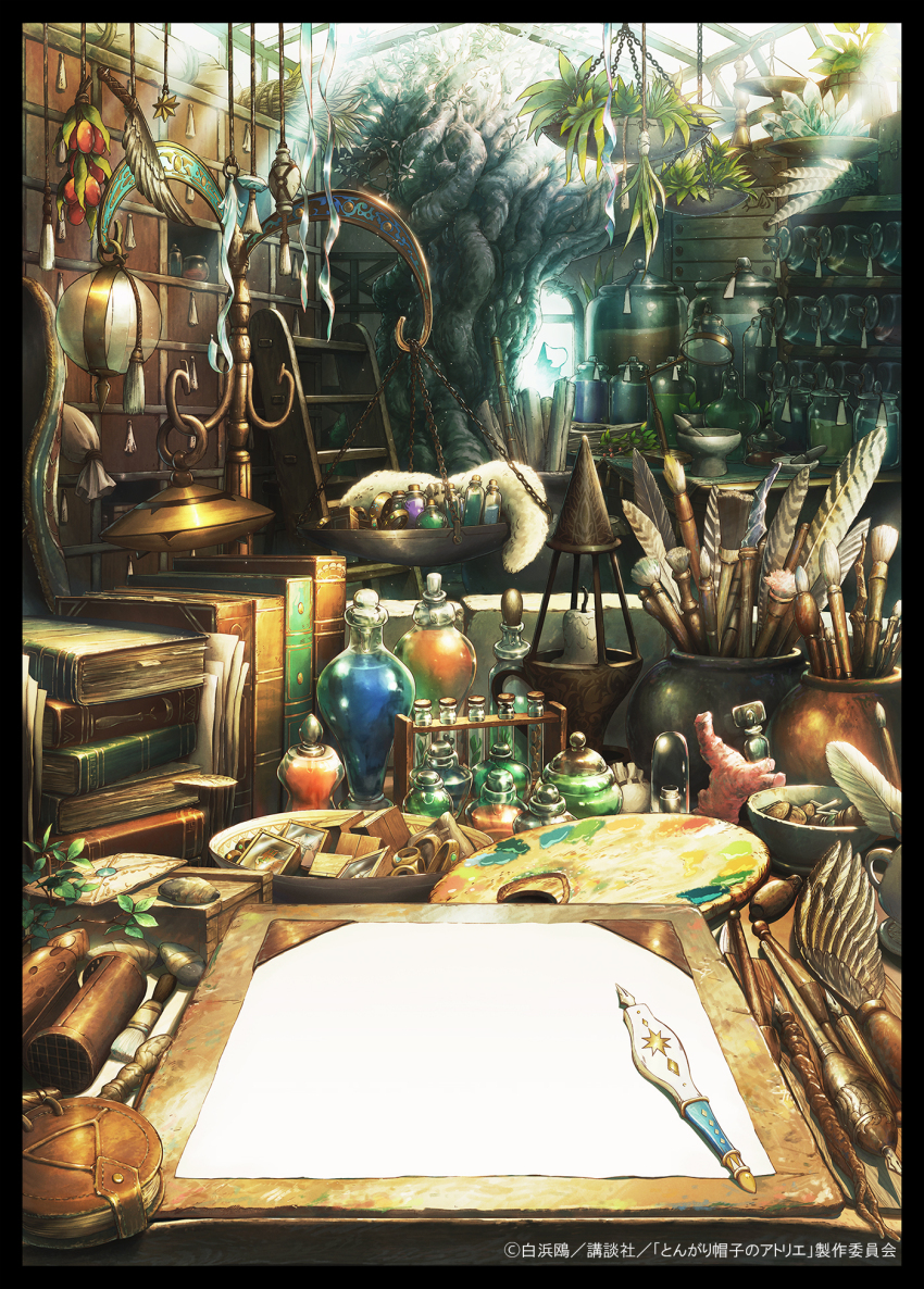 book, bookshelf, brushbuddy, cola_(gotouryouta), commentary_request, coral, creature, crystal