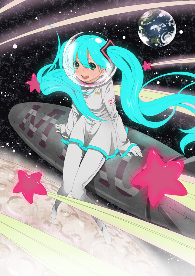 1girl, aqua_hair, bad_id, bad_pixiv_id, earth_(planet), female_focus, hatsune_miku, himano_(artist)