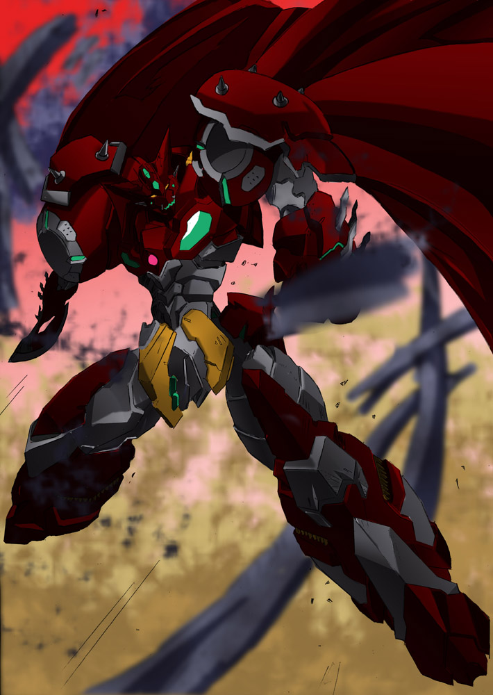 axe, battle_axe, cape, commentary_request, getter-1_(devolution), getter_robo, getter_robo_devolution, holding