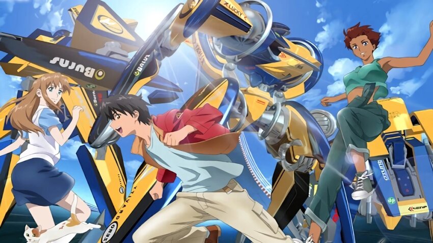 1boy, 2girls, amy_stapleton, ass, igpx, liz_ricarro, multiple_girls, smile