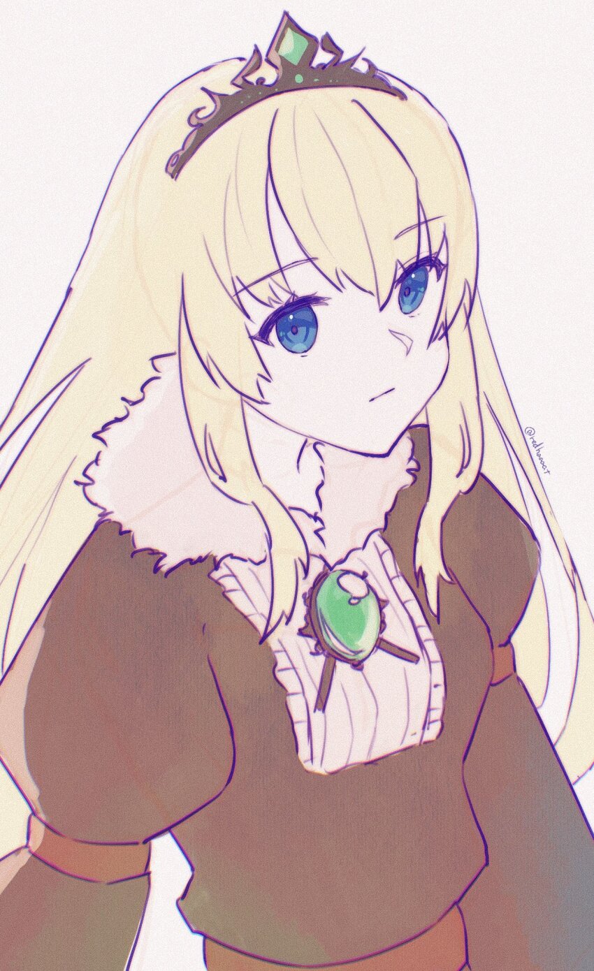 1girl, blonde_hair, blue_eyes, breasts, closed_mouth, grimms_notes, redhaaaat, reina_viehmann_(grimms_notes)