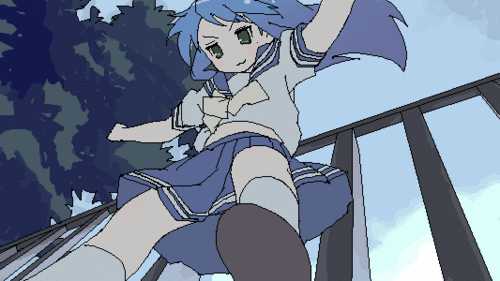 1girl, belly, blue_hair, blush, dress, falling, female_focus, foot_out_of_frame