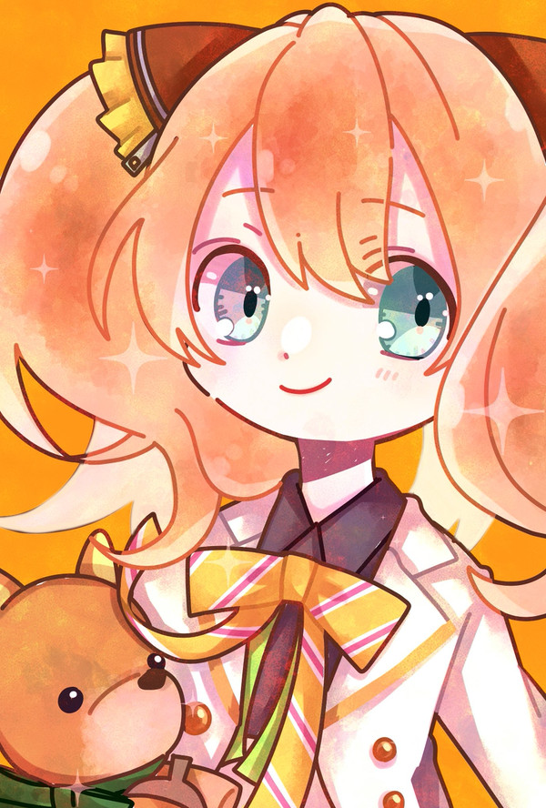 1boy, black_shirt, blonde_hair, blush, bow, bowtie, collared_shirt, commentary_request