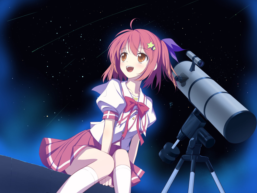 1060476357, 1girl, :d, absurdres, ahoge, between_legs, blush, bow