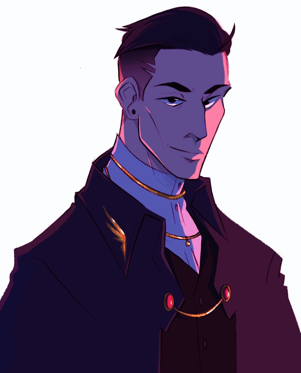 1boy, aquiline_nose, cheekbones, closed_mouth, drawfee, formal_clothes, highres, hot_guy_p.i.