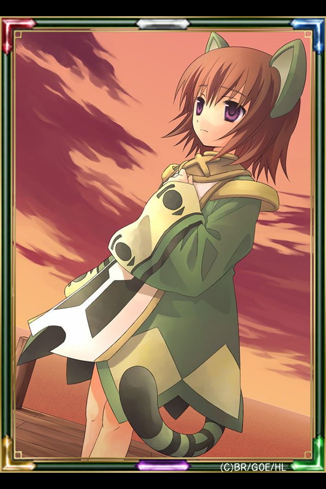 1girl, animal_ears, artist_request, brown_collar, brown_hair, cat_ears, cat_girl, cat_tail