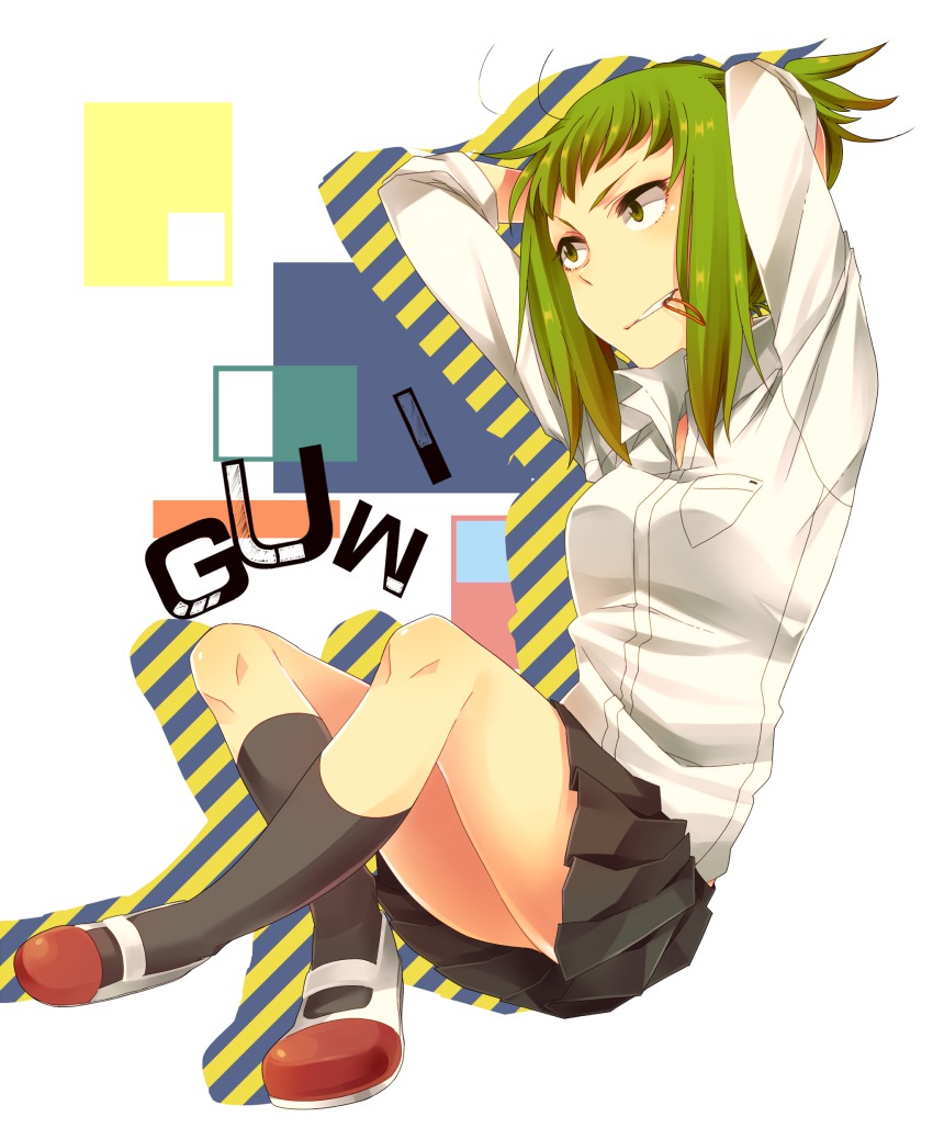 1girl, absurdres, adjusting_hair, ahoge, arms_up, bad_id, bad_pixiv_id, female_focus