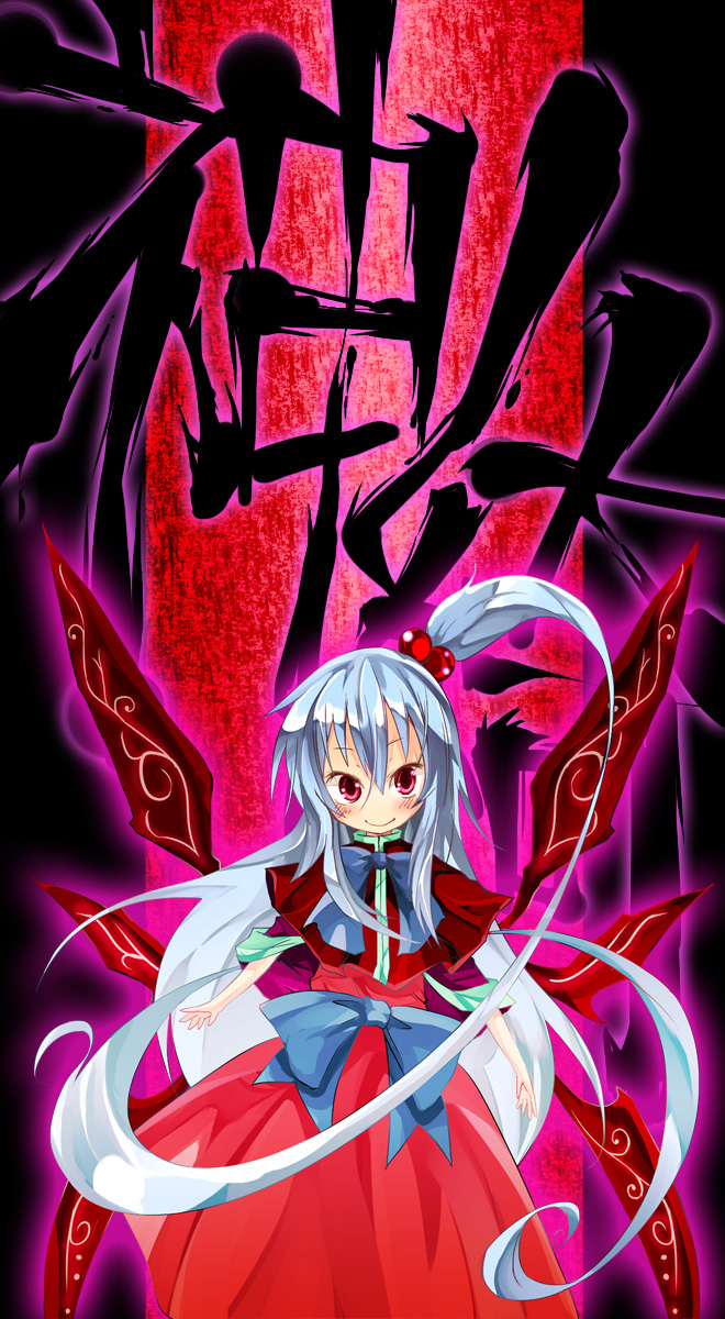 1girl, blush, bow, female_focus, hair_bobbles, hair_ornament, highres, kuroneko_no_toorimichi