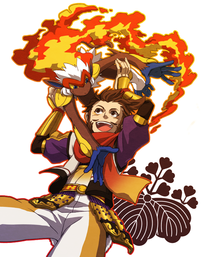 00s, 1boy, bad_id, bad_pixiv_id, brown_eyes, brown_hair, crossover, facial_hair