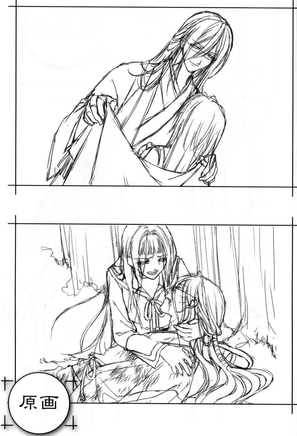 glasses, highres, hiiro_no_kakera, japanese_clothes, kasuga_tamaki, kimono, long_hair, suguru_oomi, tears