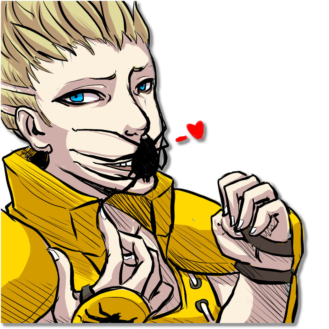 1boy, blonde_hair, blue_eyes, bug, galerians, galerians:_ash, heart, looking_at_viewer