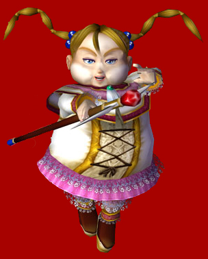 1girl, 3d, child, fat, fat_woman, female_focus, full_body, legaia_2_duel_saga