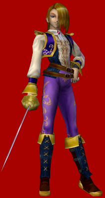 1boy, 3d, androgynous, blonde_hair, chevalier, legaia_2_duel_saga, legaia_densetsu, lowres