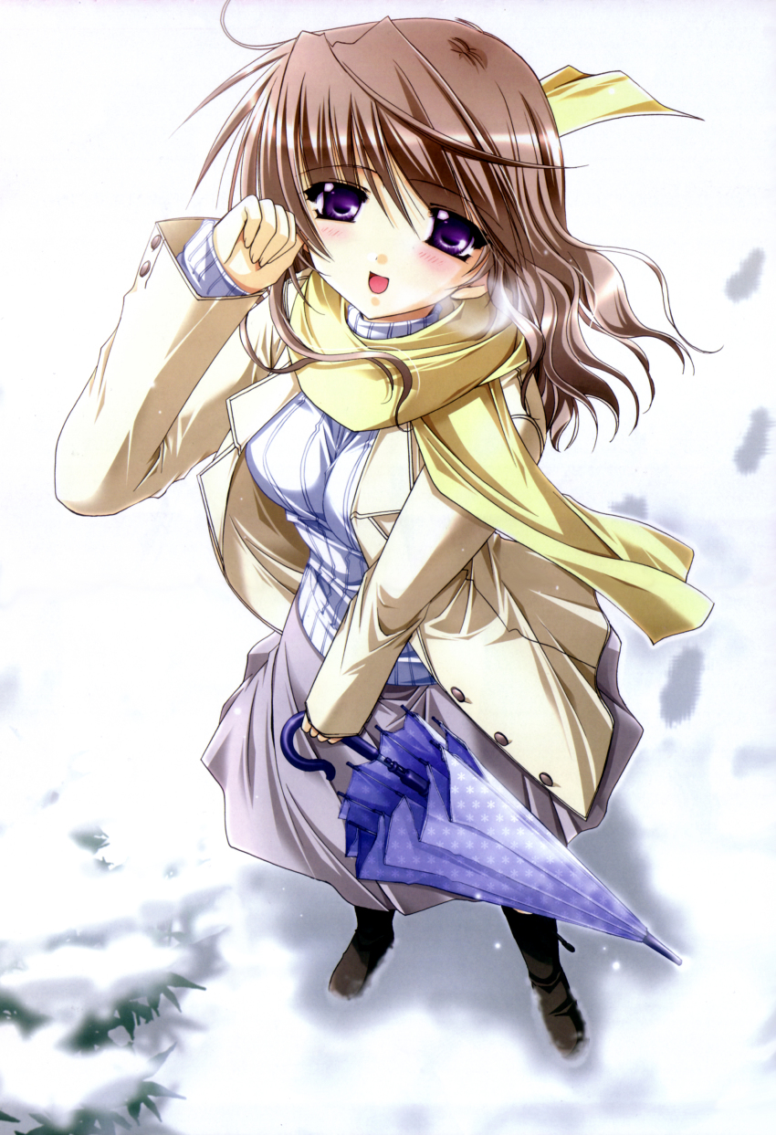 1girl, absurdres, dress, female_focus, foreshortening, highres, jacket, purple_eyes