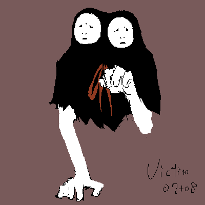 1boy, 1girl, animal, billy_and_miriam_locane, bobby, conjoined, konami, lowres