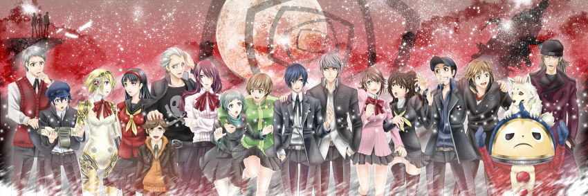 00s, 6+boys, 6+girls, aigis_(persona), amada_ken, amagi_yukiko, android, animal