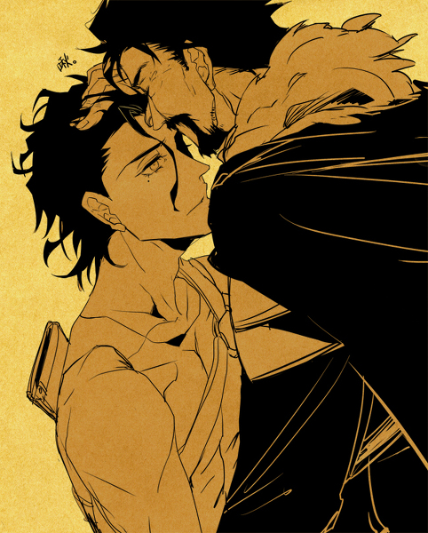 diarmuid_ua_duibhne_(fate), diarmuid_ua_duibhne_(lancer)_(fate), fate/zero, fate_(series), fionn_mac_cumhaill, kiss, tagme, yaoi