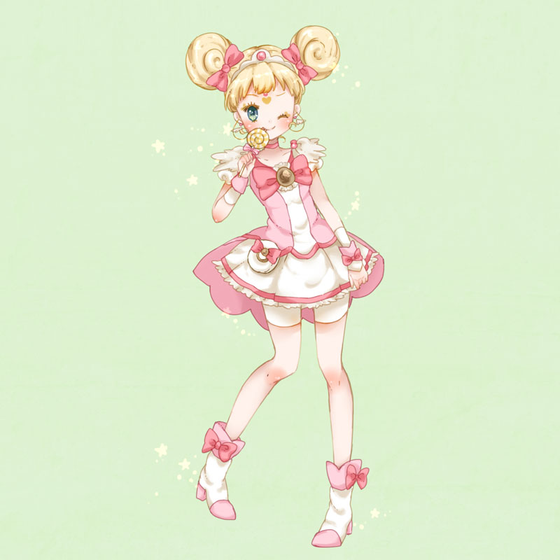 10s, 1girl, bad_id, bad_pixiv_id, bike_shorts, bike_shorts_under_skirt, blonde_hair, bow