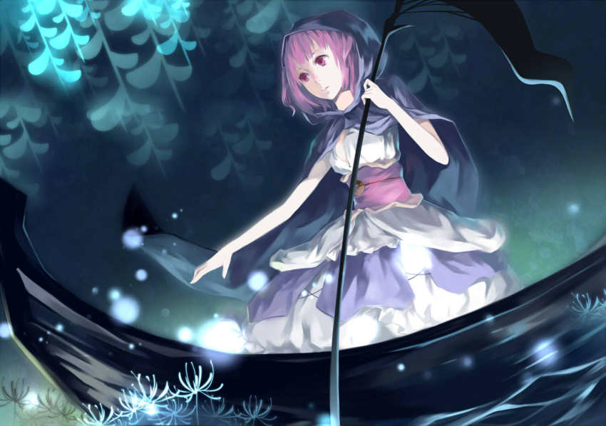 1girl, aloin.g, aloin_g, bad_id, bad_pixiv_id, boat, breasts, cleavage