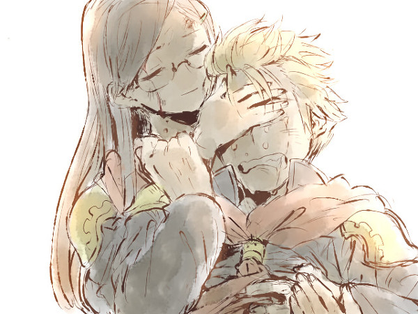 black_hair, blonde_hair, blood, cape, dddddd37, final_fantasy, final_fantasy_type-0, glasses