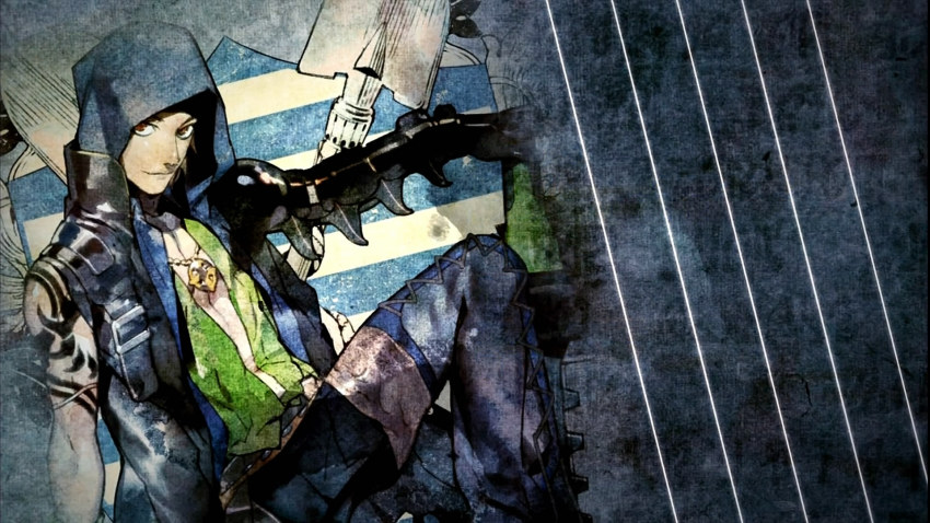 10s, 1boy, andy_w_hall, anime_screenshot, aquarion_(series), aquarion_evol, armor, highres