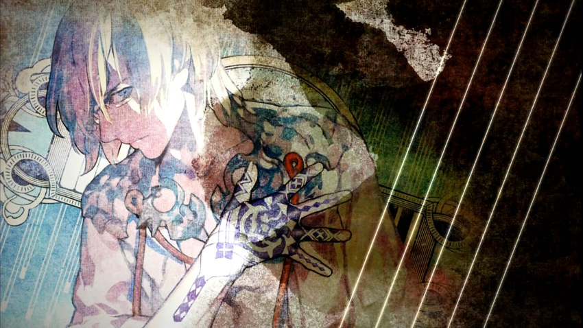 10s, 1boy, anime_screenshot, aquarion_(series), aquarion_evol, blue_eyes, glasses, highres